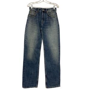 Zara Womens Jeans EU 34 US 2 Straight Fit Blue Denim Mid Rise 2569/215 NWT